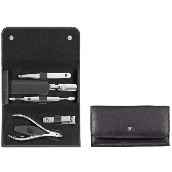 ZWILLING J.A. Henckels Other - ZWILLING Beauty Classic Inox 6-pc Manicure Set with Black Leather Case
